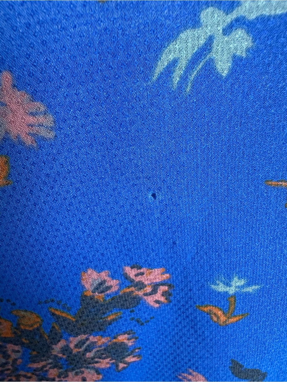 Free People Lilou Floral Wrap Mini Dress Blue Bell Sleeves Size Small - Picture 12 of 16
